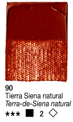 Acrílico Tierra Siena Natural nº90 serie 2