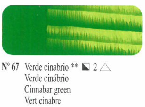 Venta pintura online: Oleo Verde cinabrio nº67 serie 2 60ml