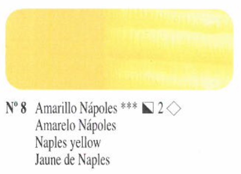 Venta pintura online: Oleo amarillo Napoles nº8 serie 2 60ml