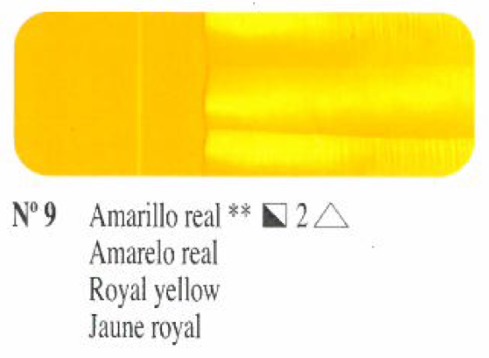 Venta pintura online: Oleo Amarillo real nº9 serie 2 60ml