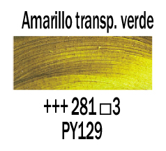 Venta pintura online: Óleo Amarillo Transp. Verde nº281 S.3 15ml