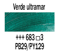 Venta pintura online: Óleo Verde Ultramar nº683 S.3 15ml