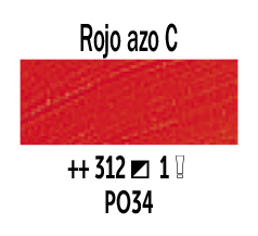 Venta pintura online: Óleo Rojo Azo Claro nº312 Serie 1
