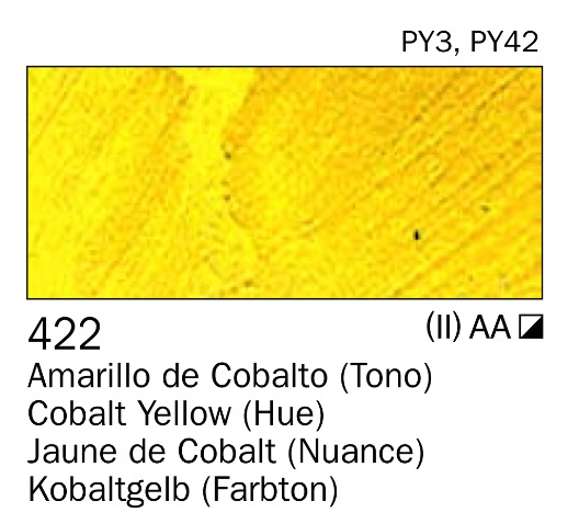 Venta pintura online: Acrilico Amarillo de Cobalto (tono) nº422