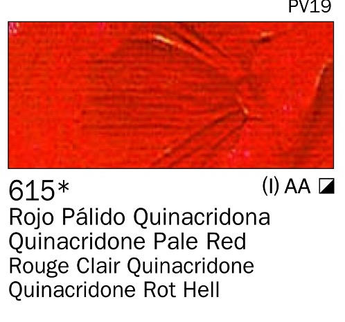 Venta pintura online: Acrilico Rojo Pálido Quinacridona nº615