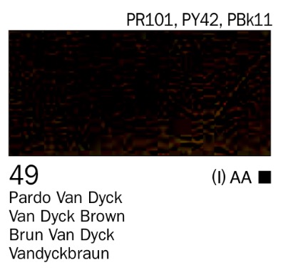 Acrílico Pardo van dyck nº49